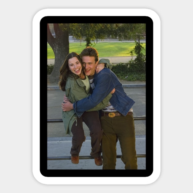 Freaks _ Geeks  Nick and Lindsay Sticker by CustomPortraitsWorld